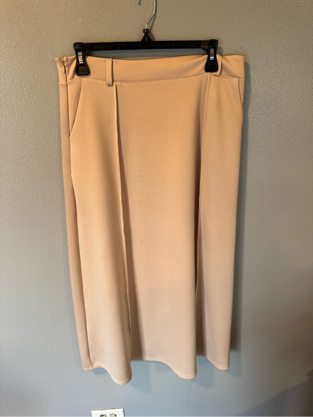 Women’s Peach Midi A-Line Skirt